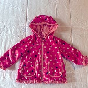 12 month pink ladybug raincoat